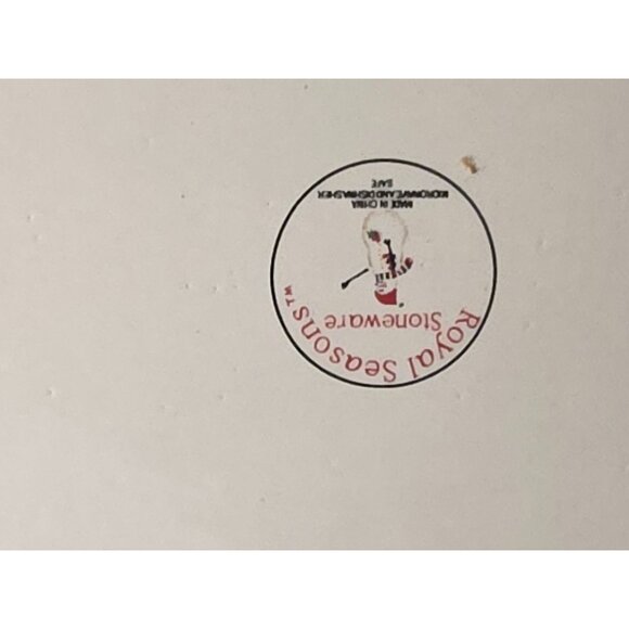 Oval Snowman Stoneware Serving Platter By Royal Seasons - Picture 4 of 5